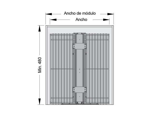 Columna extraíble para frente de aplicar