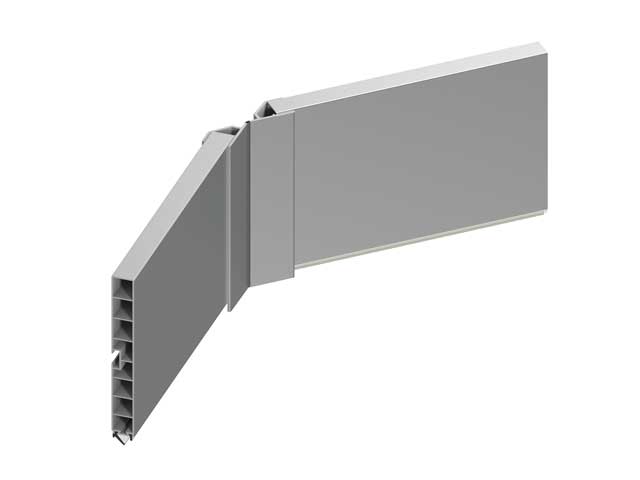 Conector flexible para zócalo de PVC