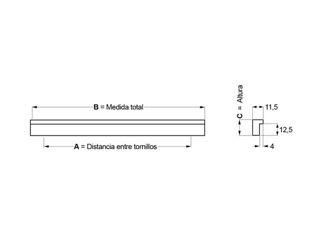 Tirador de aluminio 001