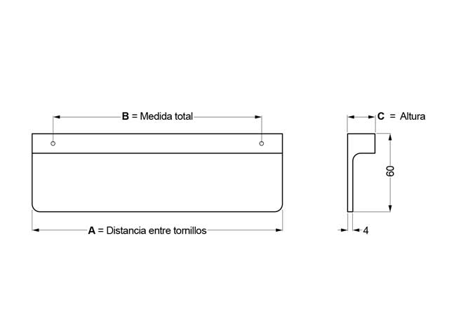 Tirador de aluminio 005