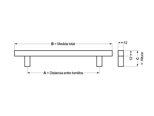 Tirador de aluminio 011