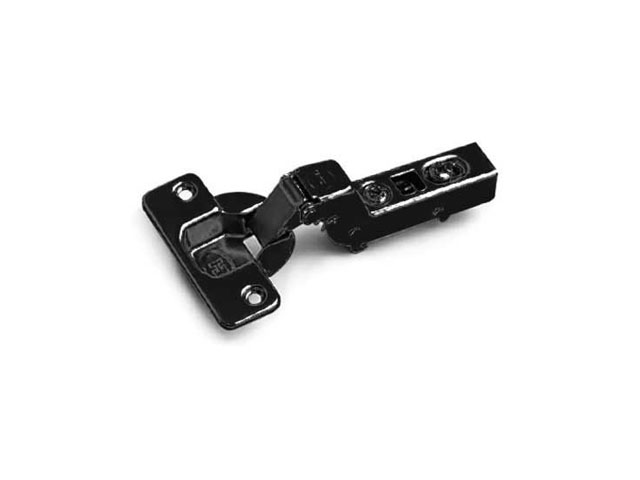 Bisagra niquelada Negra Ø35. Clip Push Open