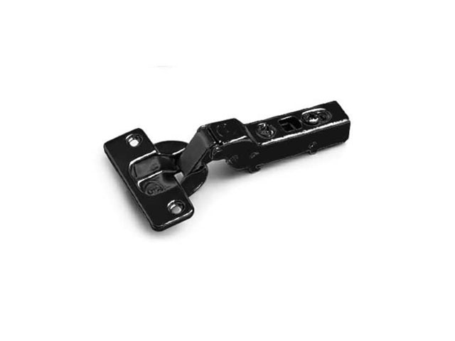 Bisagra niquelada Negra Ø35. Clip Push Open