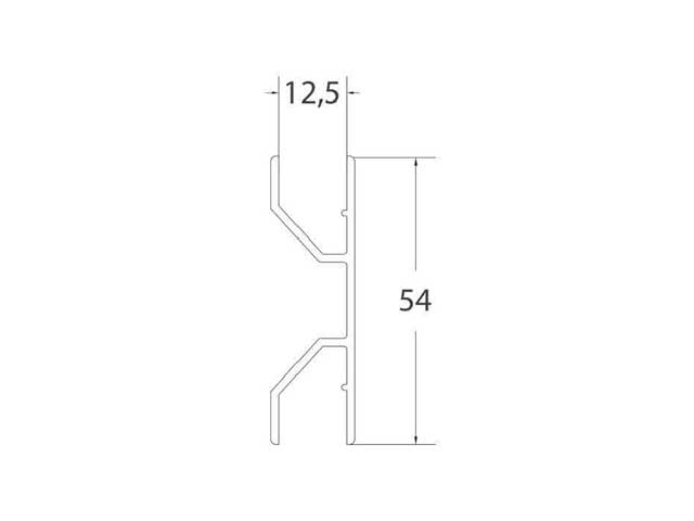 Conector flexible para zócalo de PVC