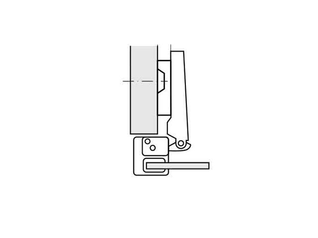 Bisagra clip para marco de aluminio con Soft Closing