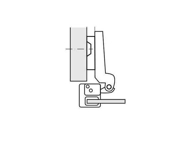 Bisagra clip para marco de aluminio con Soft Closing