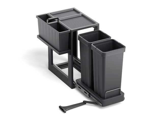 Cesto extraíble para puerta 2x13 L